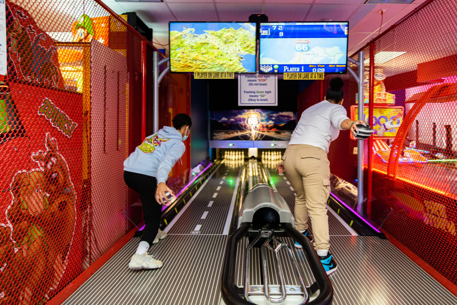 Highway 66 Bowling Attractions Laser Bounce Fun Center Queens, NY